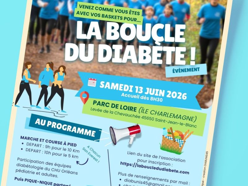 RDV samedi 13 juin 2026 pour la Boucle du Diabète&nbsp;!